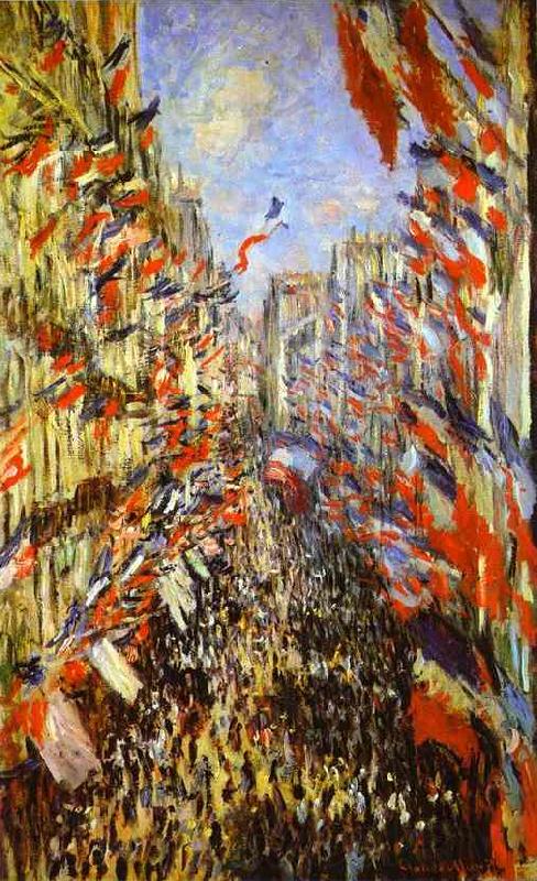 Claude Monet La Rue Montorgueil,